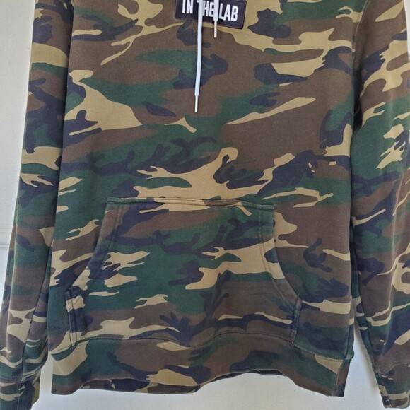 In The Lab Forest Camo Staple Hoodie Men's Size M - Picture 4 of 14